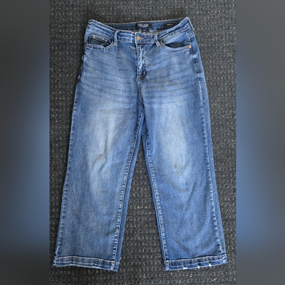 Judy Blue Medium Wash Wide Leg Jeans